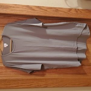 Lularoe gray Irma Tunic top, large